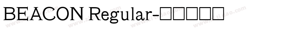 BEACON Regular字体转换